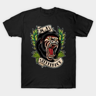 Traditional tattoo 96.4% Silverback Gym Apparel T-Shirt